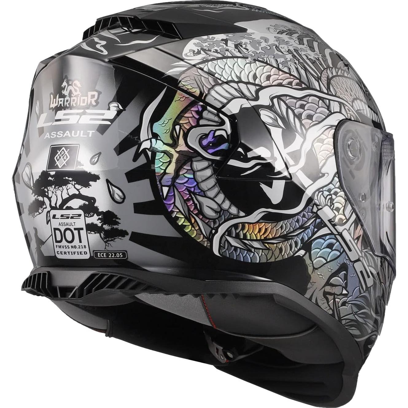 Casco LS2 Helmets Assault Full Face KPA con Visera Solar