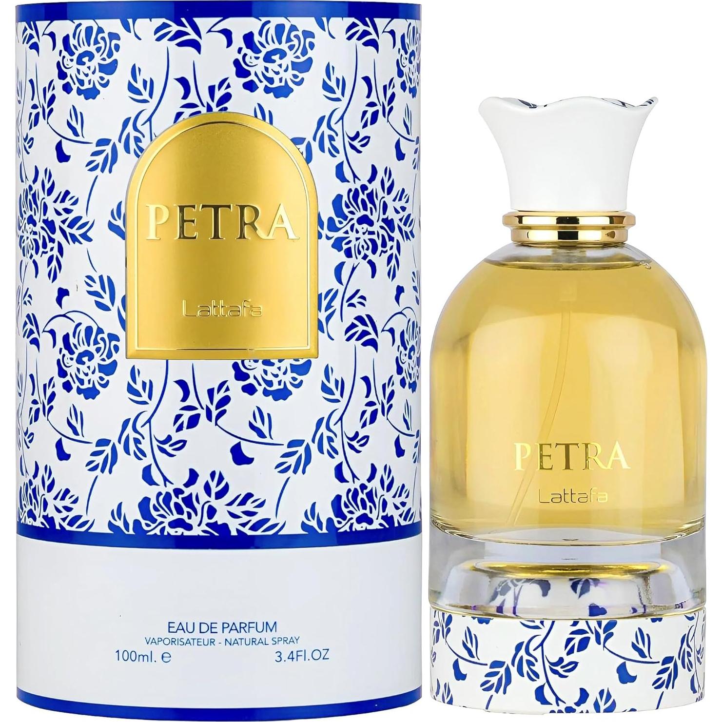 Eau de Parfum Lattafa Petra 100 ml - Fragancia Unisex Floral Gourmand