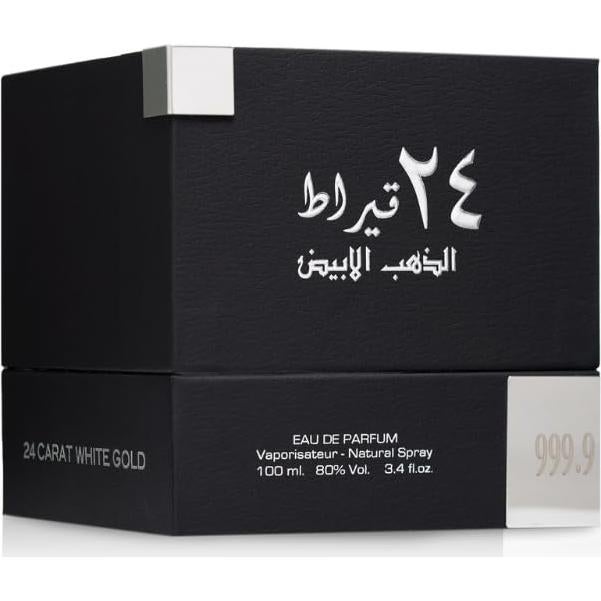 Perfume Lattafa 24 Quilates Oro Blanco Hombre 100ml EDP