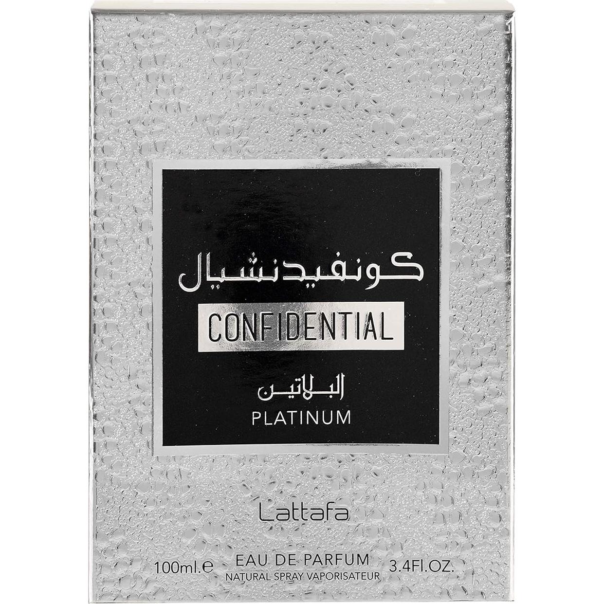 Lattafa Confidential Platinum Eau De Parfum 100 ml Unisex