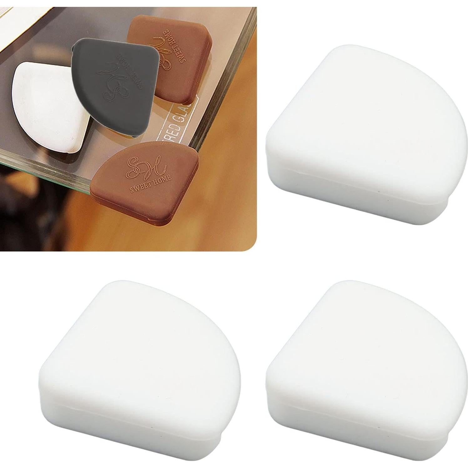 36 Protectores de Esquinas Hyuduo de Silicona Blanca para Muebles