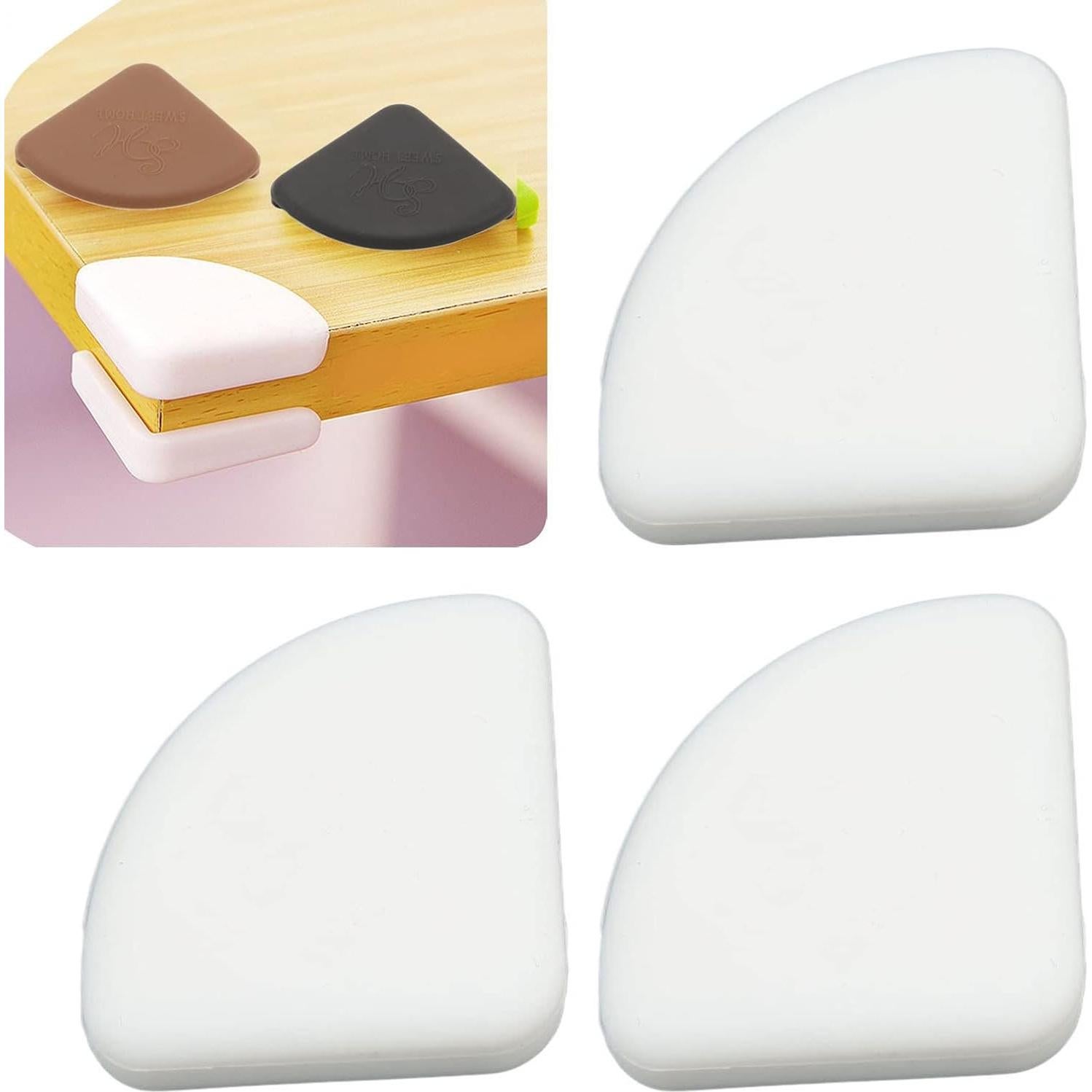36 Protectores de Esquinas Hyuduo de Silicona Blanca para Muebles