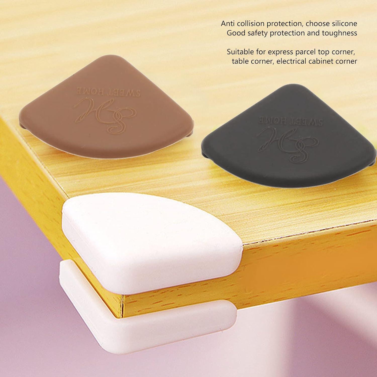 36 Protectores de Esquinas Hyuduo de Silicona Blanca para Muebles