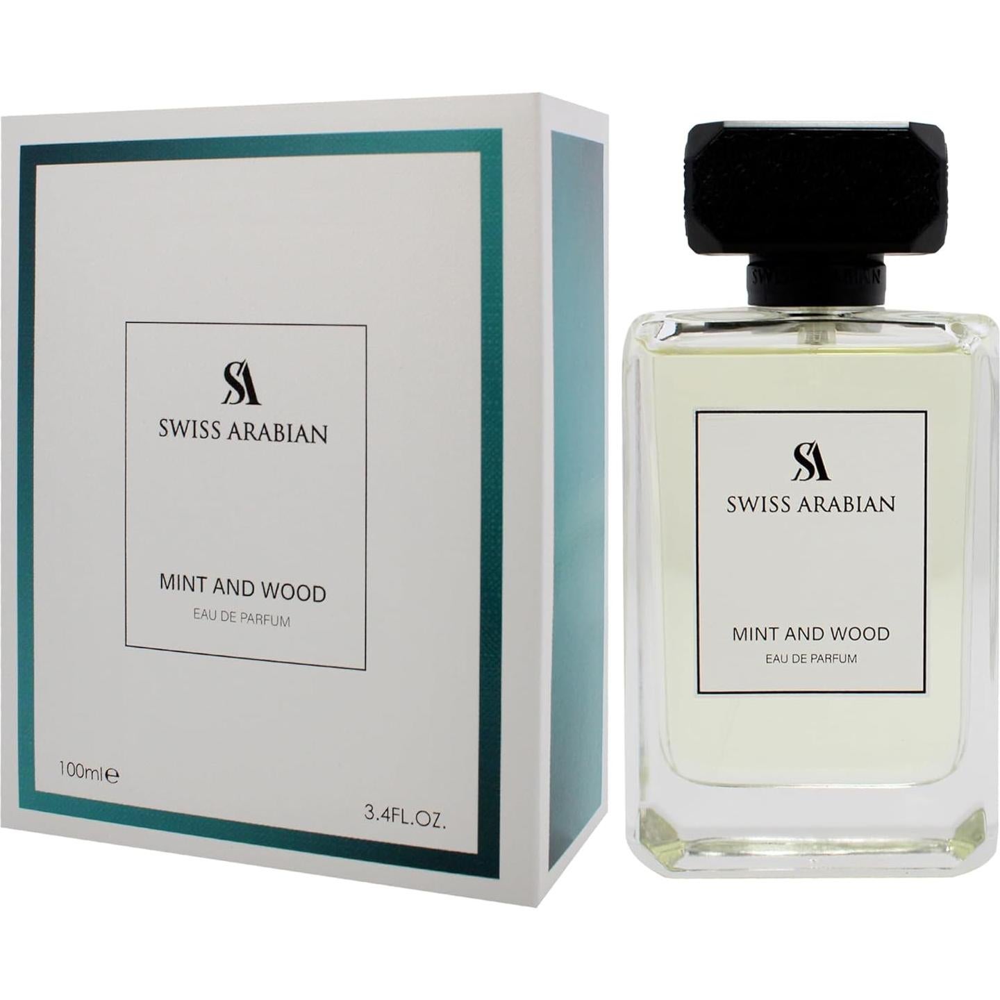 Colonia Swiss Arabian Menta y Madera 96.4 ml - Fragancia Masculina