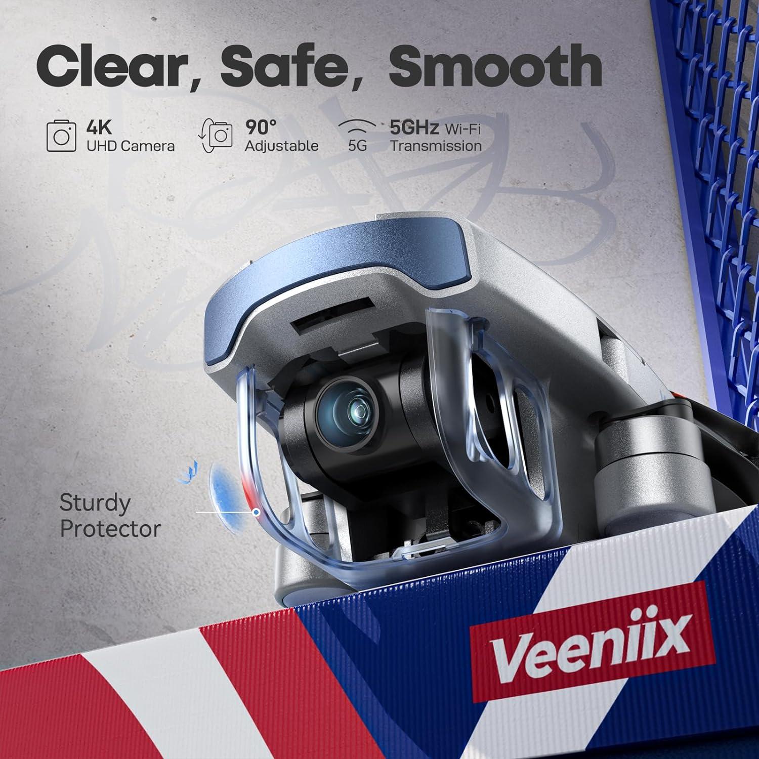 Dron Veeniix V11MINI 4K con 2 baterías y GPS