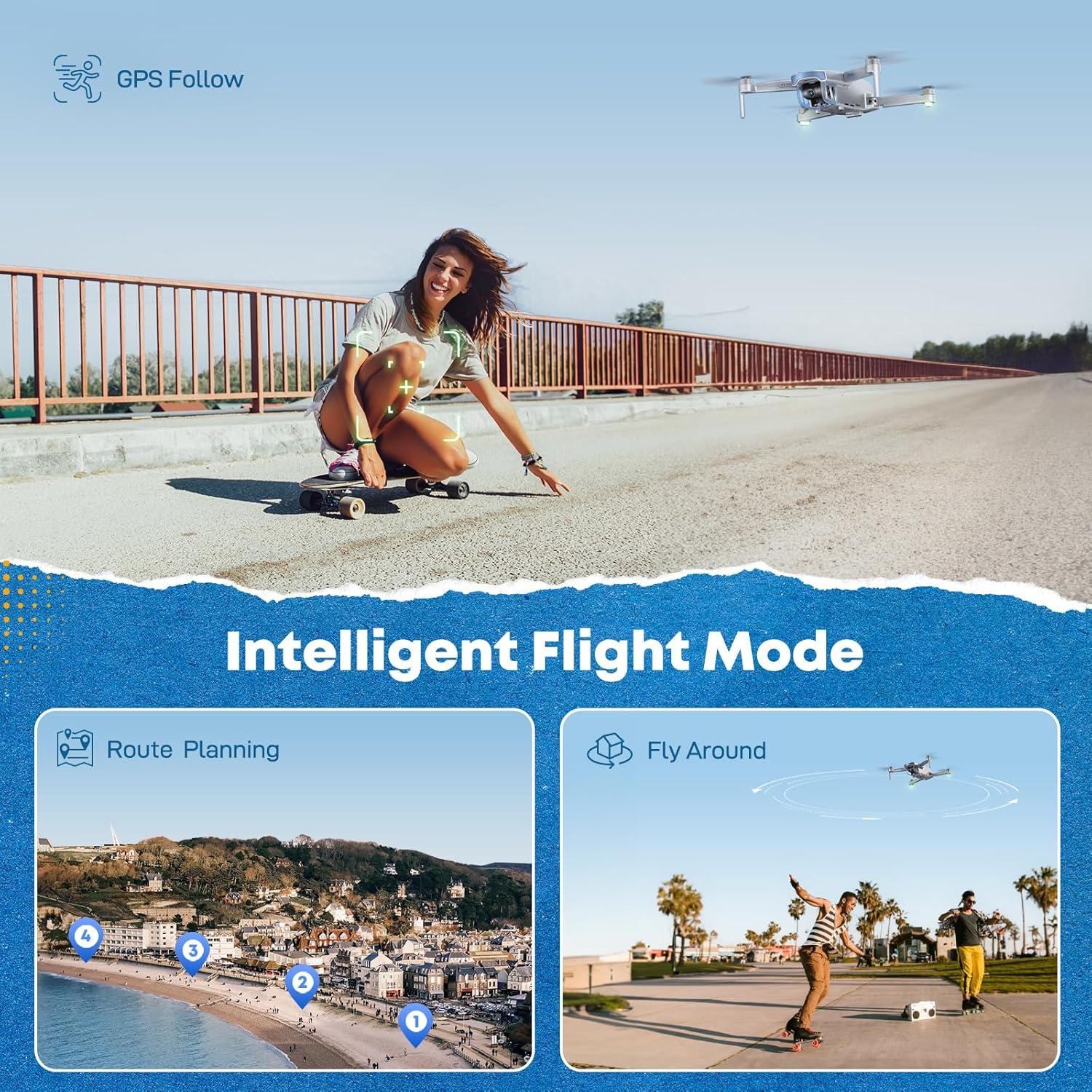 Dron Veeniix V11MINI 4K con 2 baterías y GPS