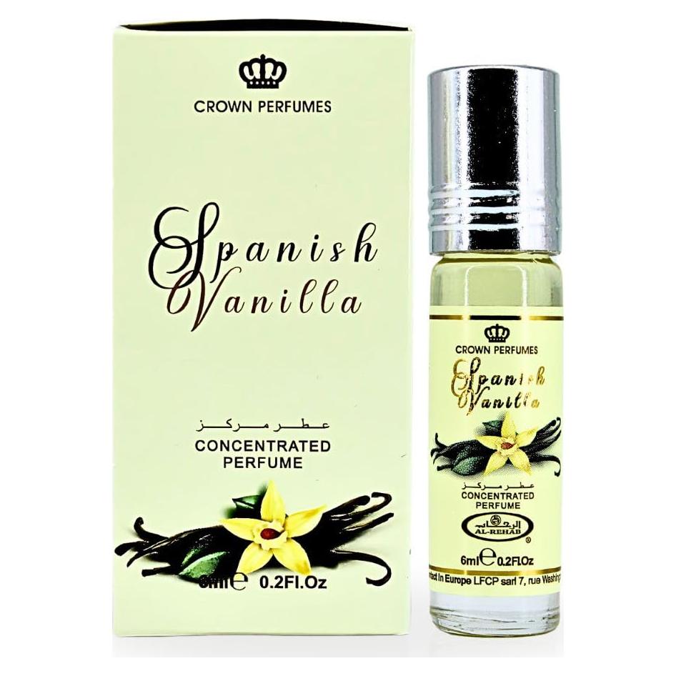 Aceite de Perfume Vainilla Española Al-Rehab 6ML - Larga Duración