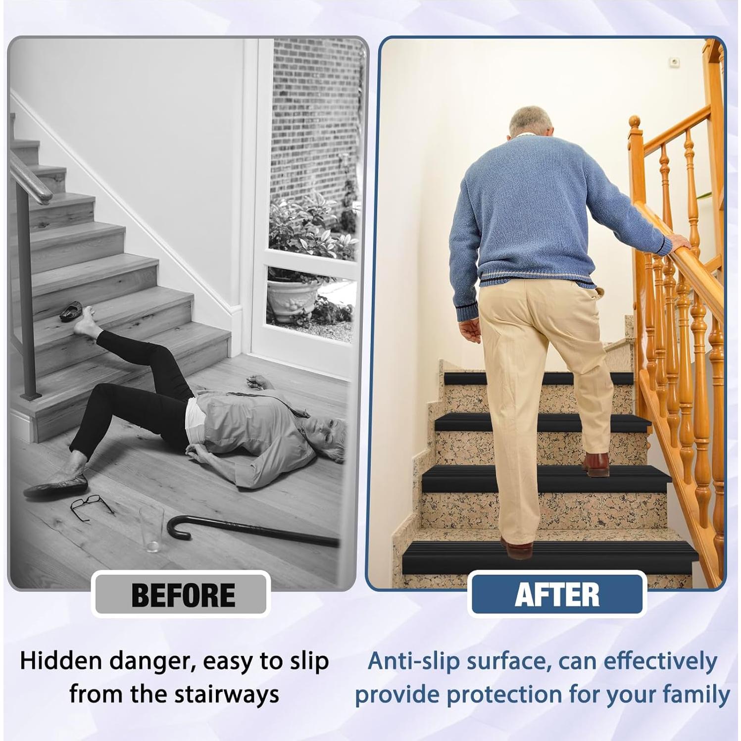 Perfil de Borde de Escalera Antideslizante Hamminy 10.16cm x 1.01m