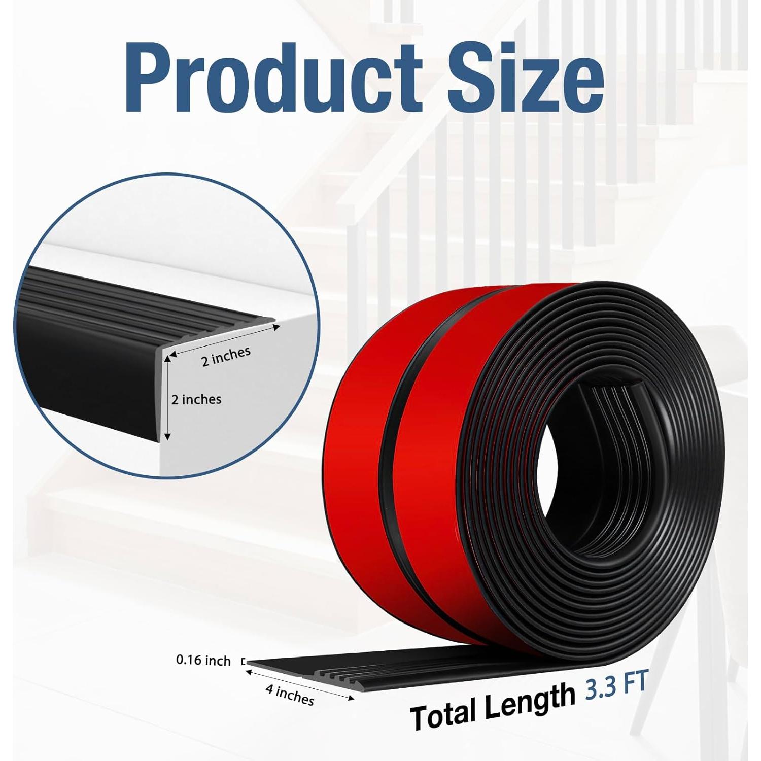 Perfil de Borde de Escalera Antideslizante Hamminy 10.16cm x 1.01m