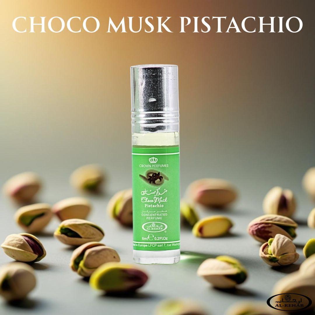Aceite de Perfume Al-Rehab Choco Musk Pistachio 6ml - Aroma Dulce