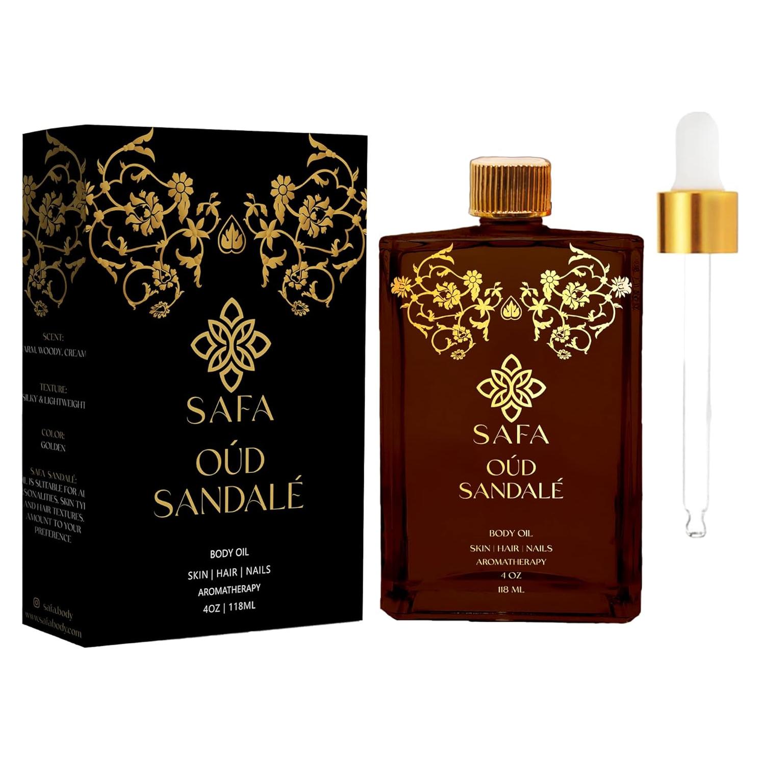 Aceite Esencial Orgánico SAFA Sándalo Oud 118 ml - Hidratante
