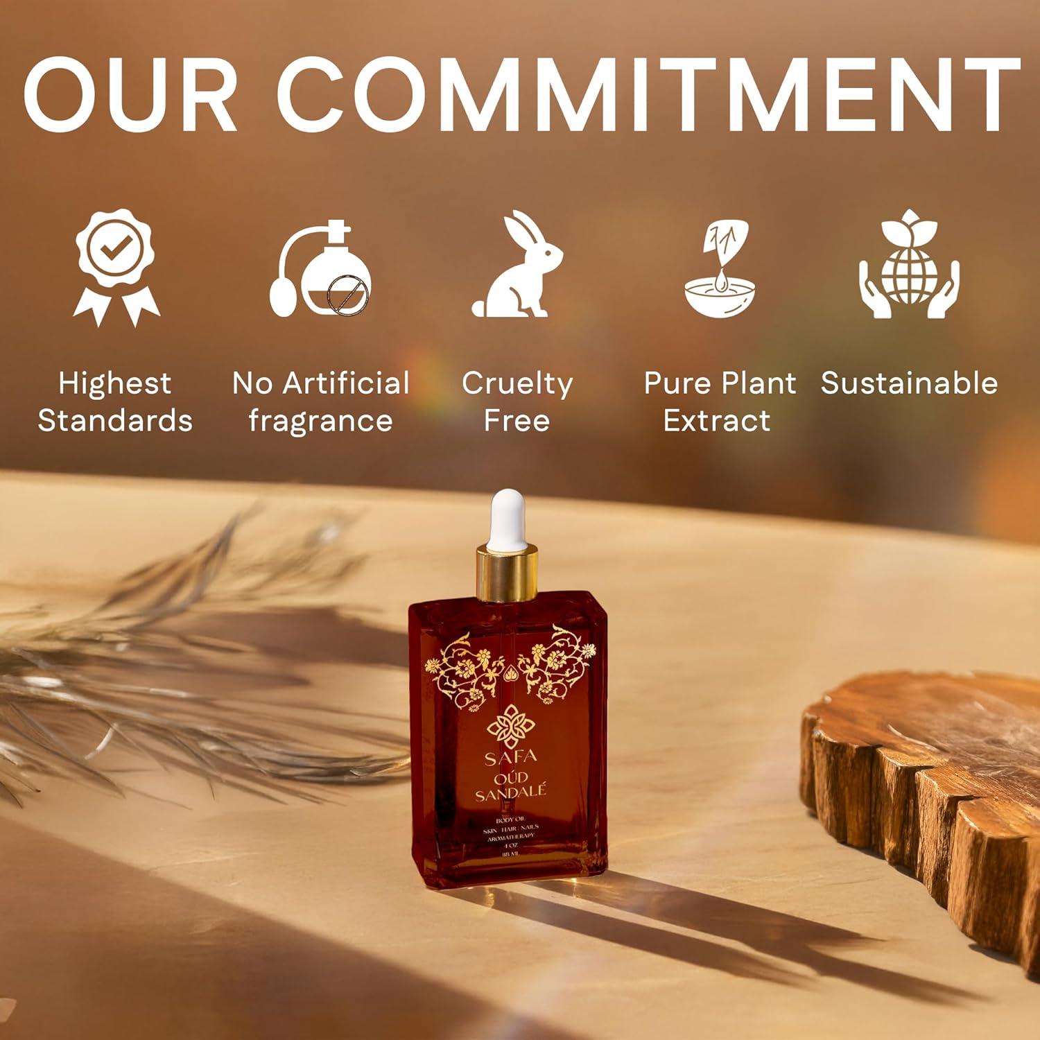 Aceite Esencial Orgánico SAFA Sándalo Oud 118 ml - Hidratante