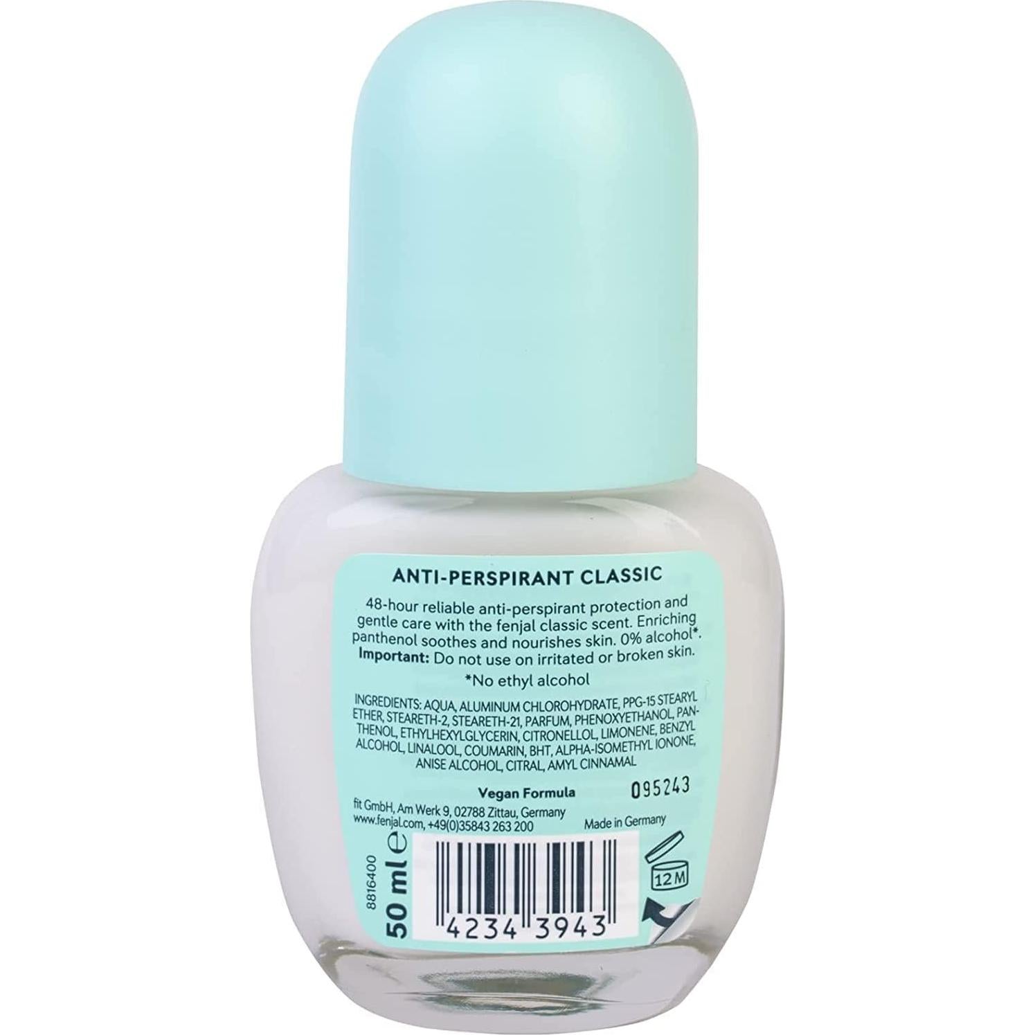 Desodorante Crema Roll-On Fenjal 50ml Paquete de 2