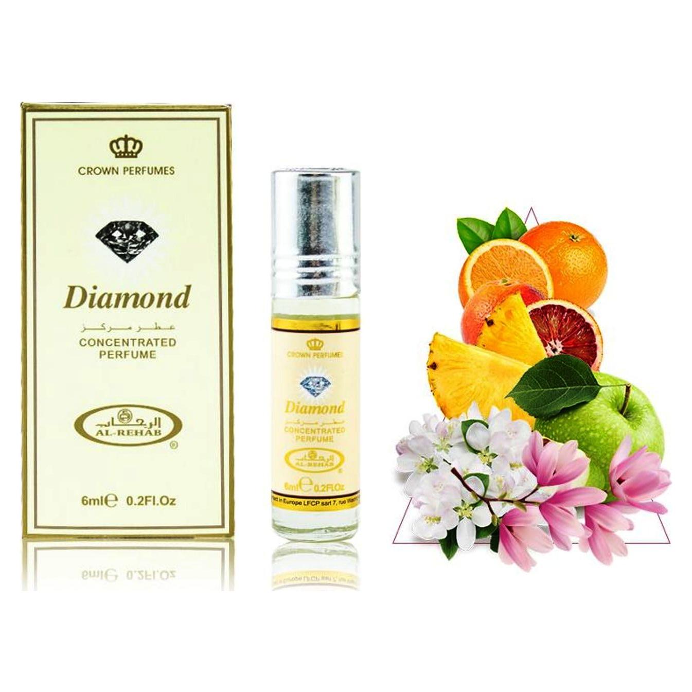 Aceite de Perfume Diamante Al-Rehab 6ml Libre de Alcohol
