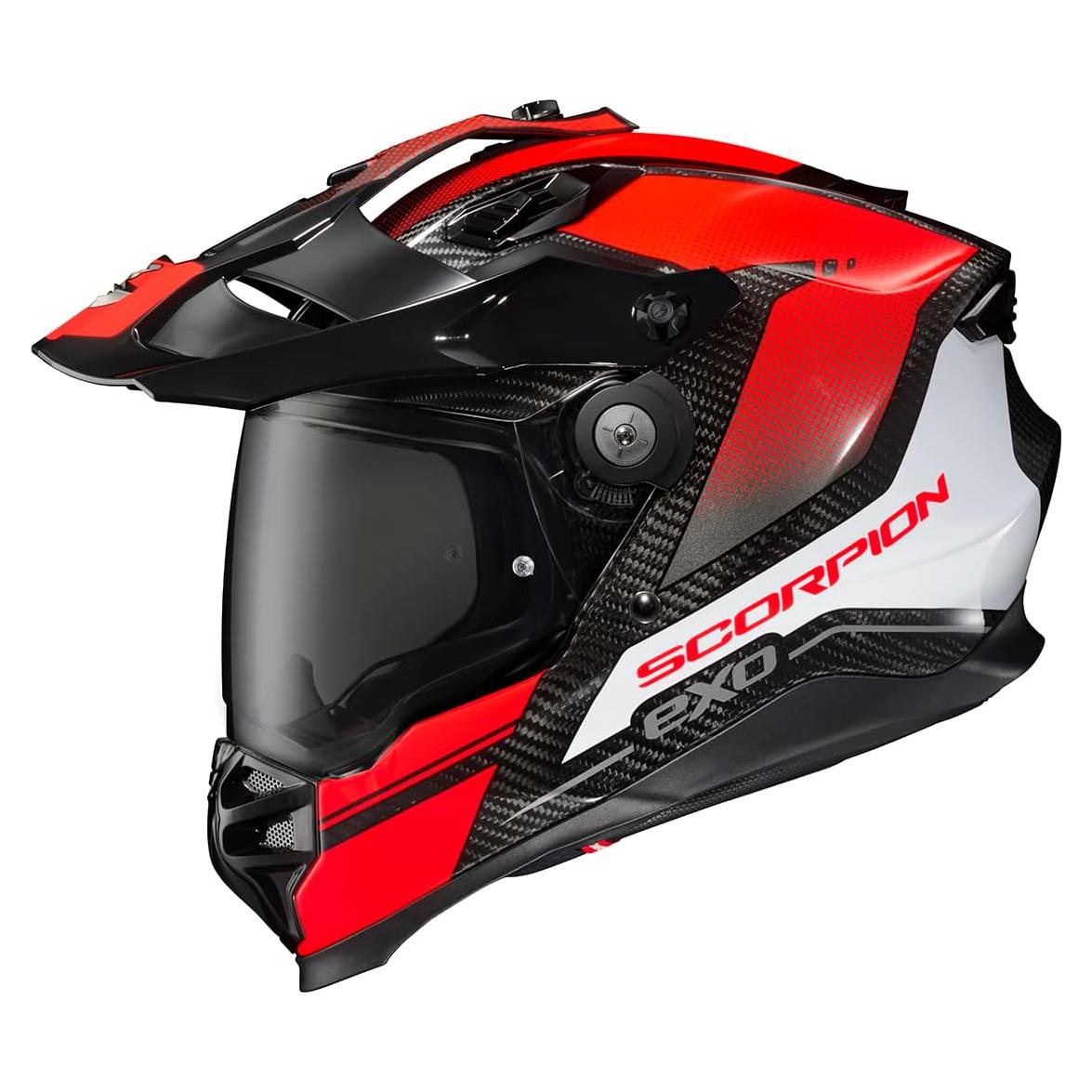 Casco Integral ScorpionEXO XT9000 Carbono Aventura Rojo XXL