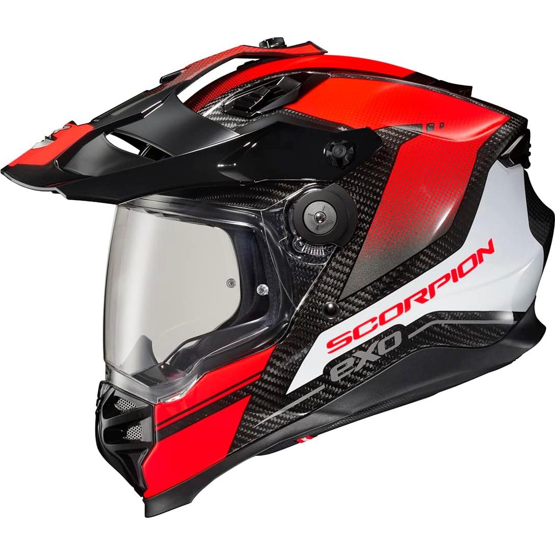 Casco Integral ScorpionEXO XT9000 Carbono Aventura Rojo XXL