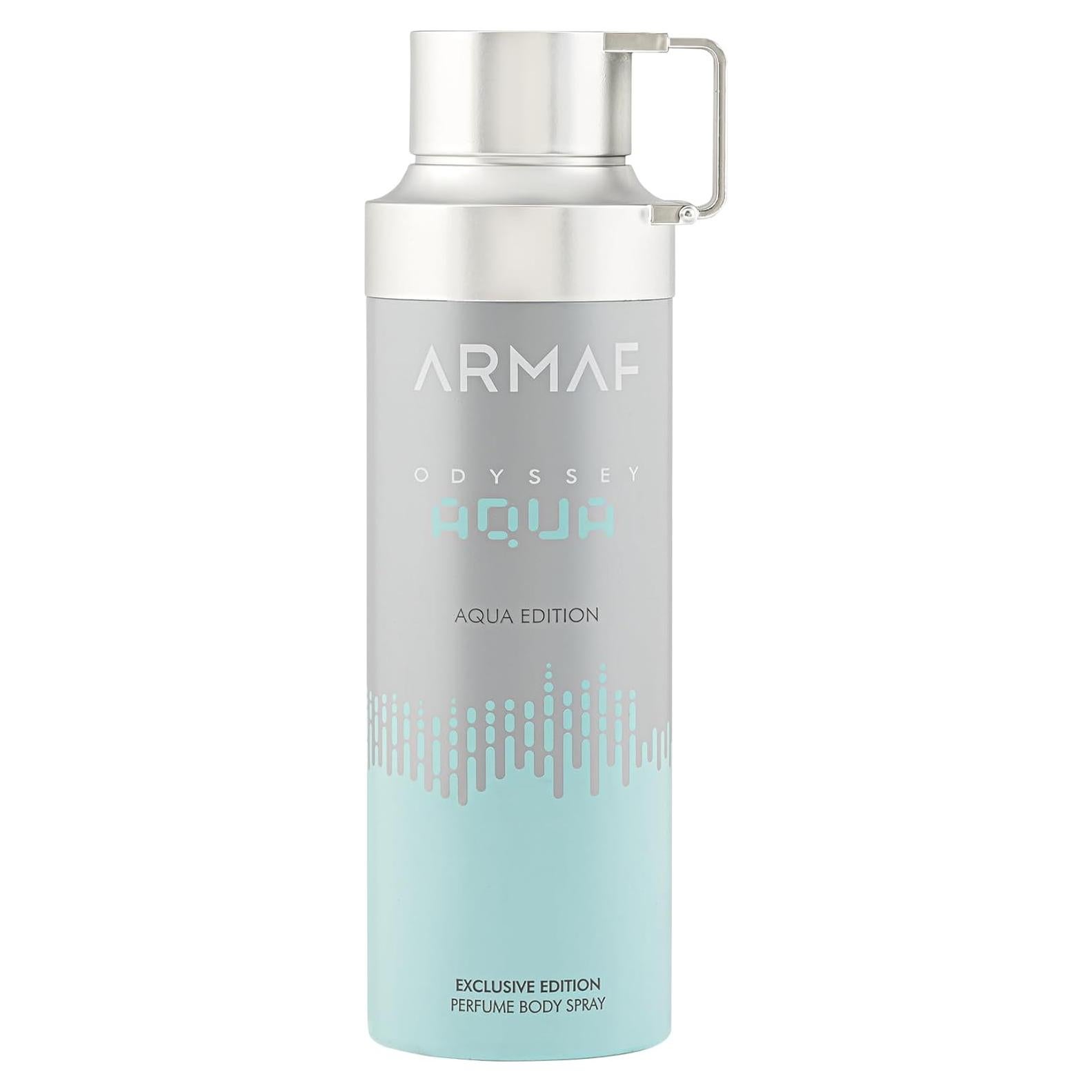 Body Spray Armaf Odyssey Aqua 0.45 kg - Fragancia Acuática Amaderada
