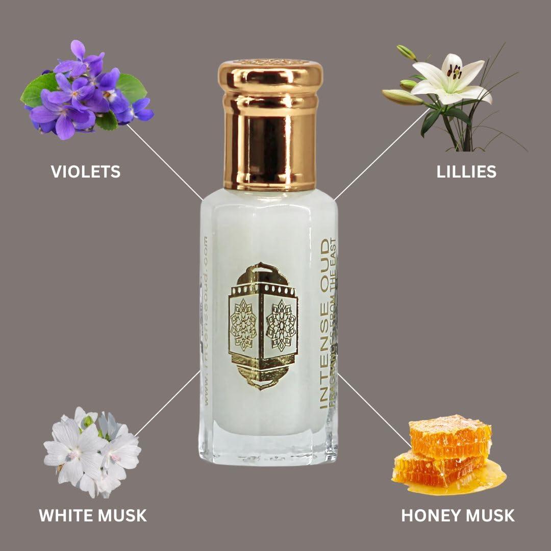 Aceite de Perfume Intense Oud Musk Tahara 12ml Sin Alcohol