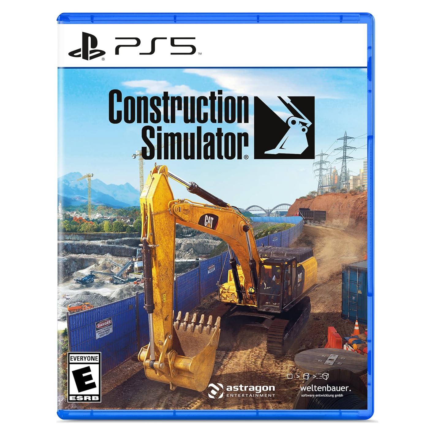 Simulador de Construcción PS5 - Astragon 90 máquinas y 2 mapas