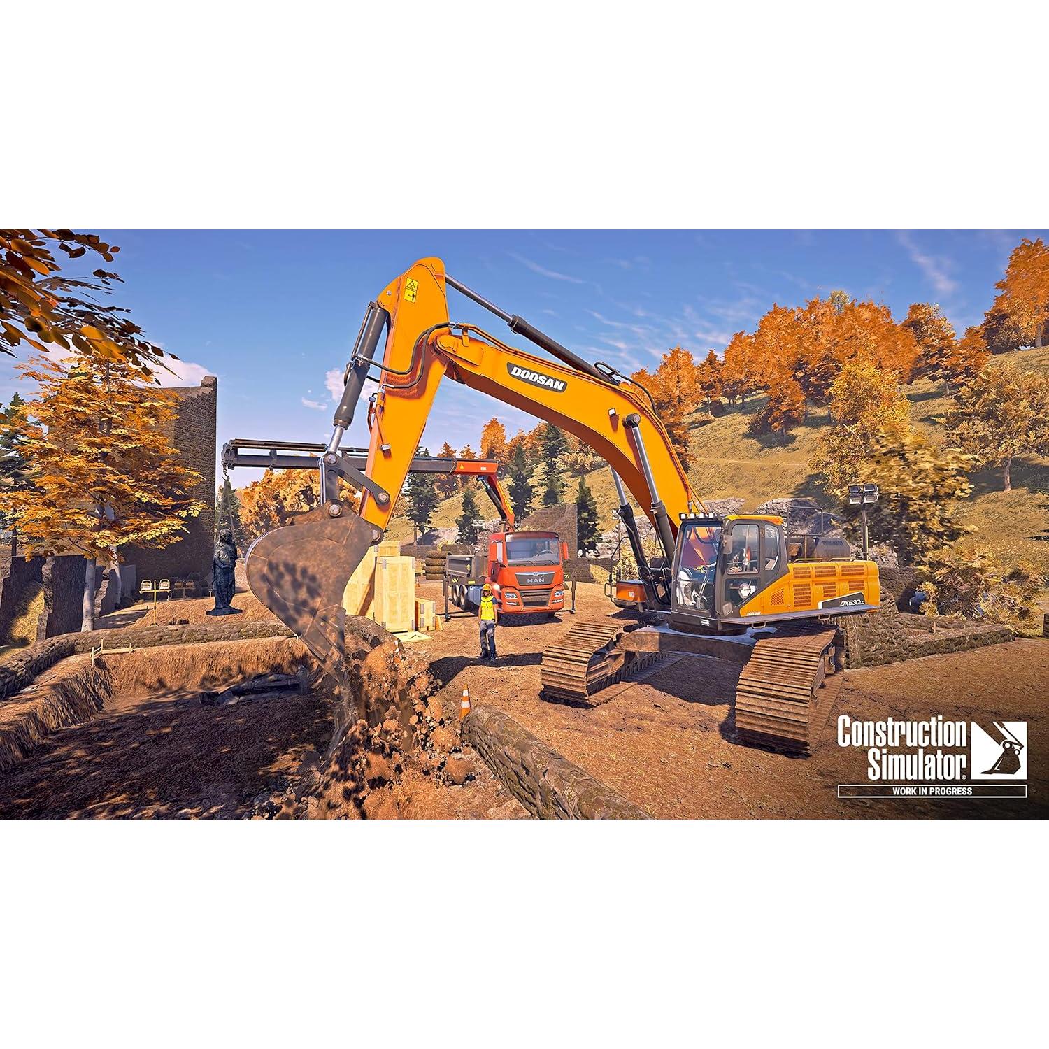 Simulador de Construcción PS5 - Astragon 90 máquinas y 2 mapas