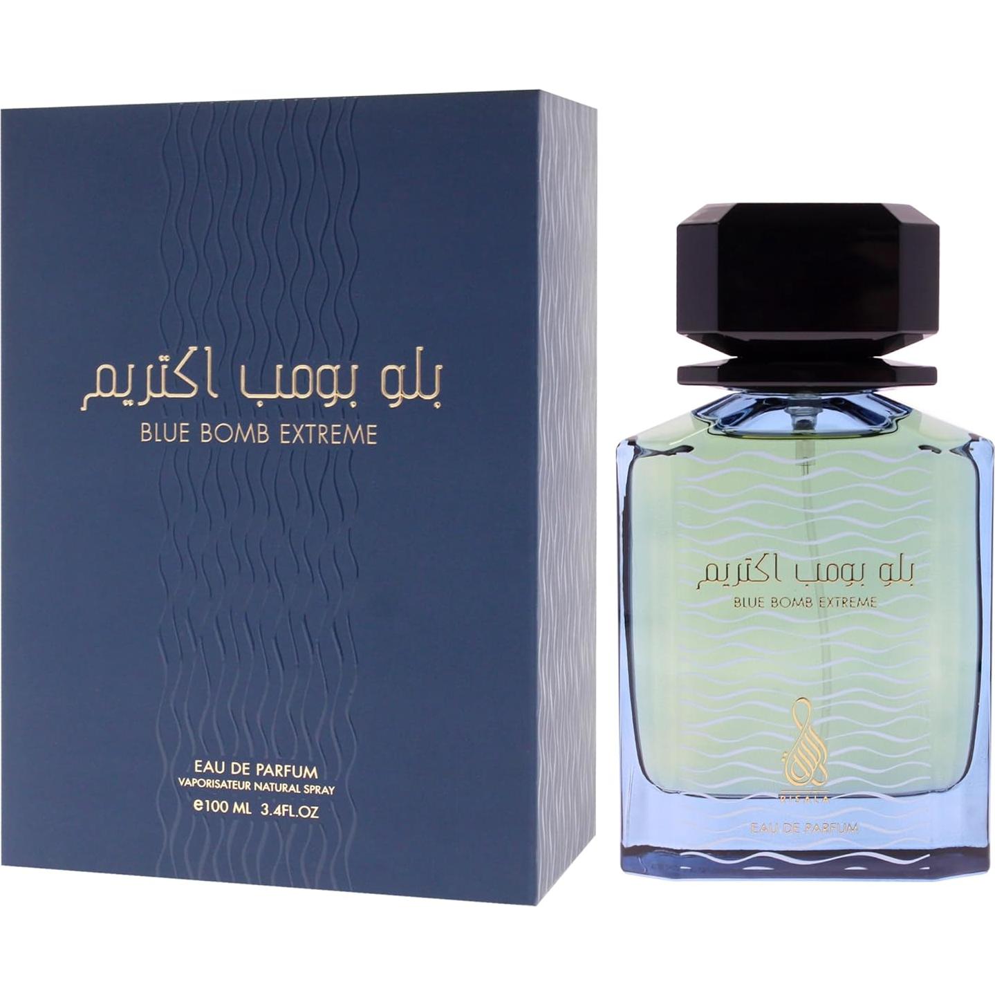 Risala Blue Bomb Extreme EDP 100 ml Unisex - Fragancia Amaderada