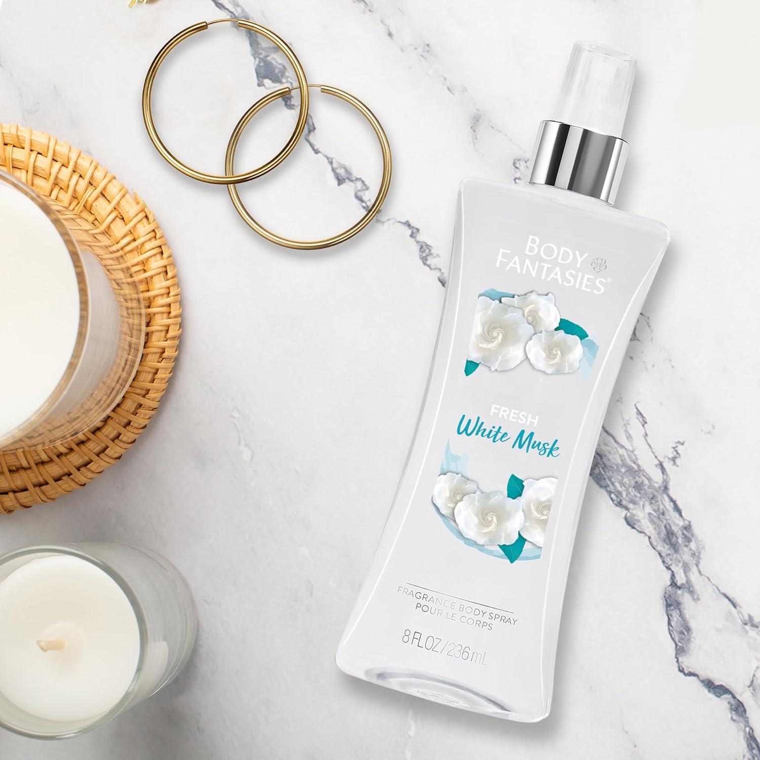 Body Fantasies Spray Corporal Almizcle Blanco Fresco 236 ml