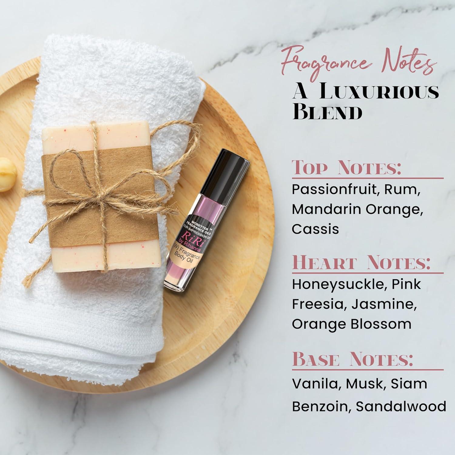 Aceite Corporal de Fragancia Mobetter RiRi 45g - Sin Alcohol