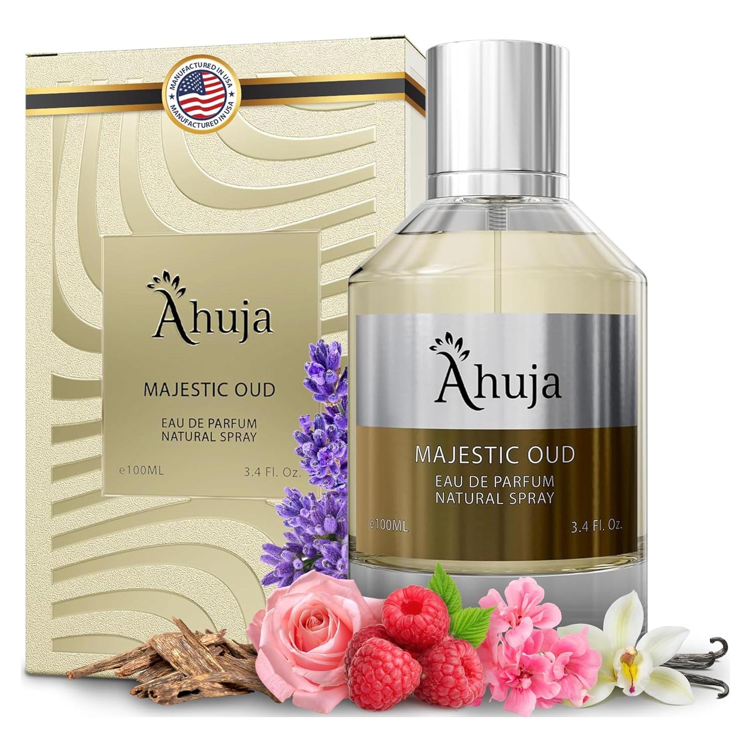 AHUJA Oud Majestuoso Eau De Parfum Unisex 100 ml - Fragancia Lujosa