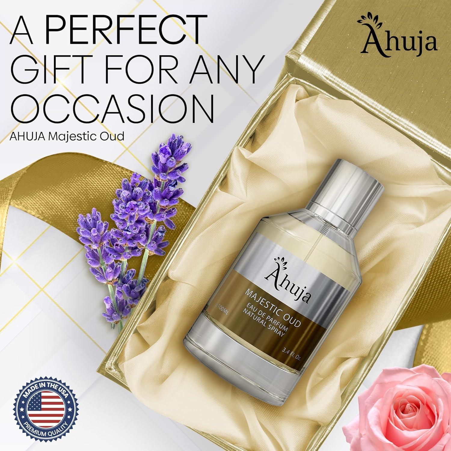 AHUJA Oud Majestuoso Eau De Parfum Unisex 100 ml - Fragancia Lujosa