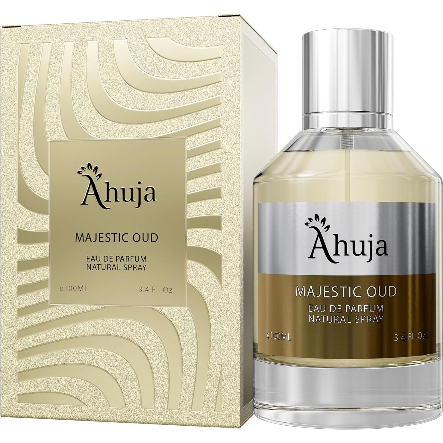 AHUJA Oud Majestuoso Eau De Parfum Unisex 100 ml - Fragancia Lujosa
