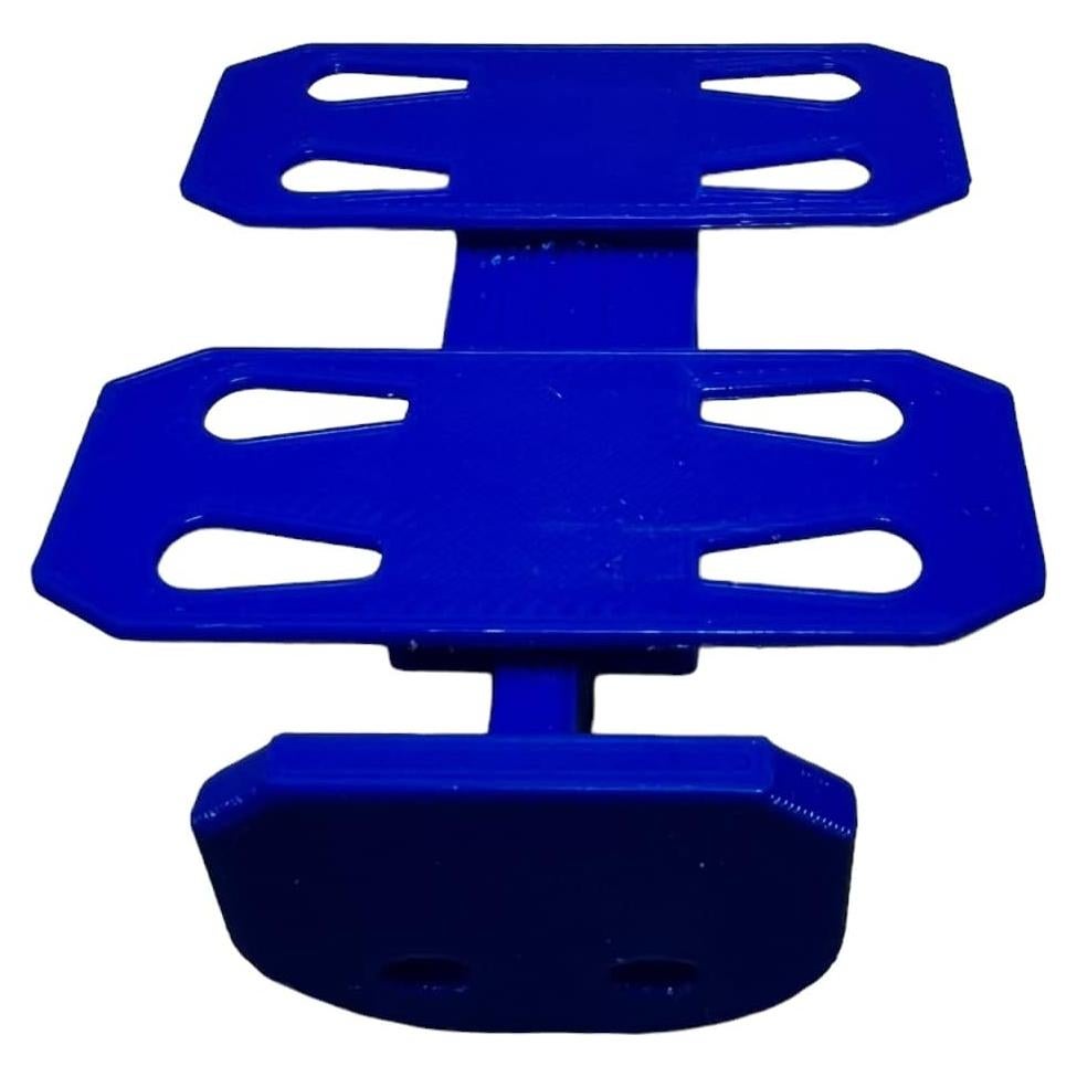 Soporte de Pared para Pistas Hot Wheels - 2 Carriles Azul