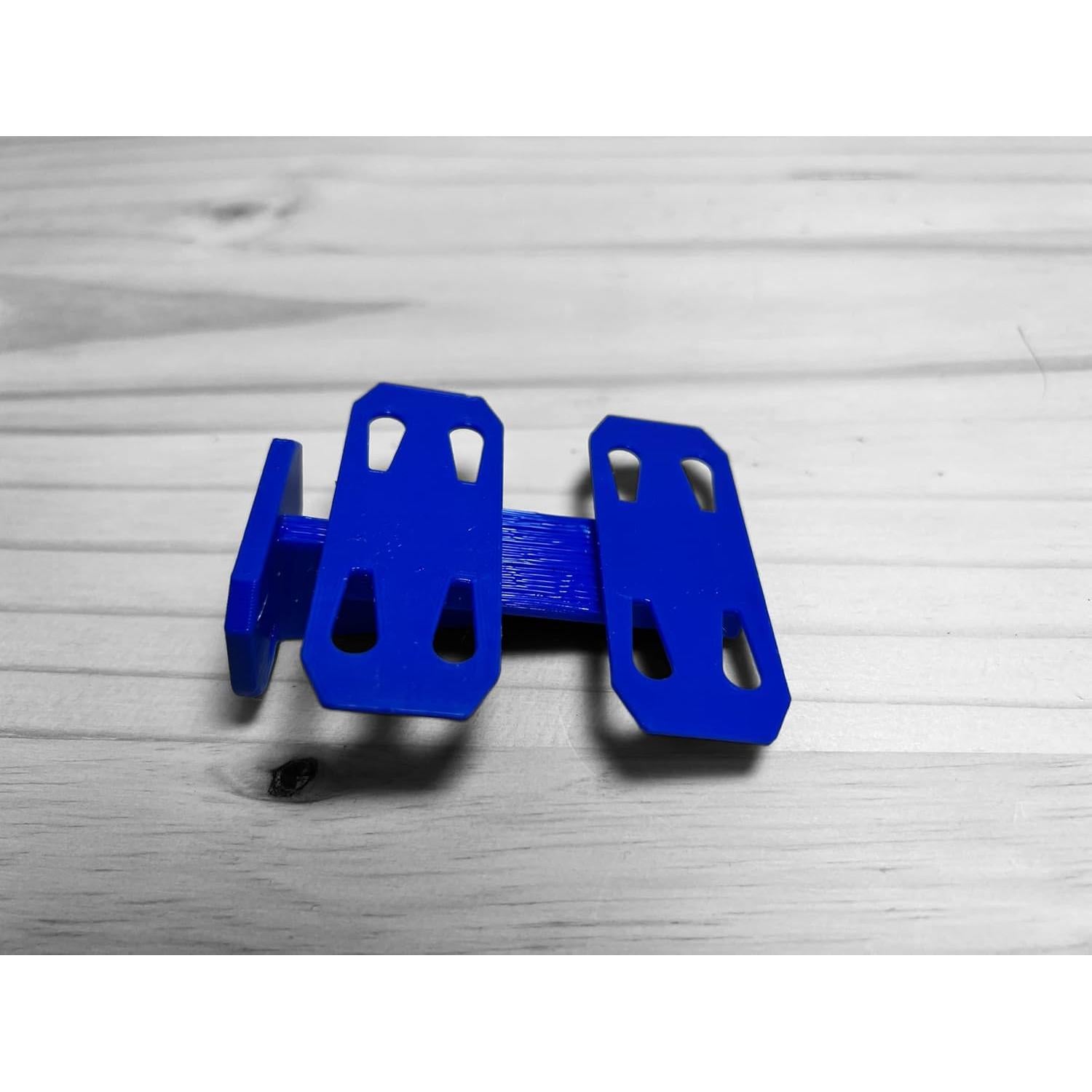 Soporte de Pared para Pistas Hot Wheels - 2 Carriles Azul