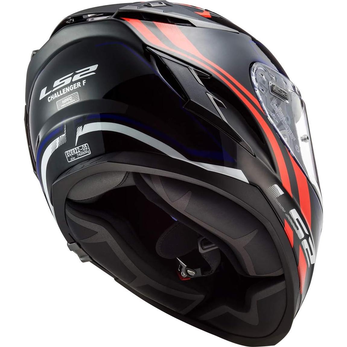 Casco Integral LS2 Challenger GT Rojo/Azul Mediano