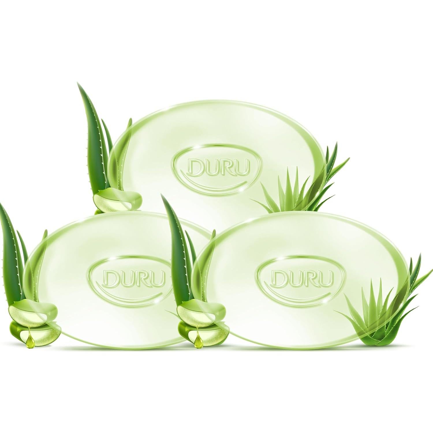 Jabón de Glicerina Duru Aloe Vera Vegano 3 Unidades 348g