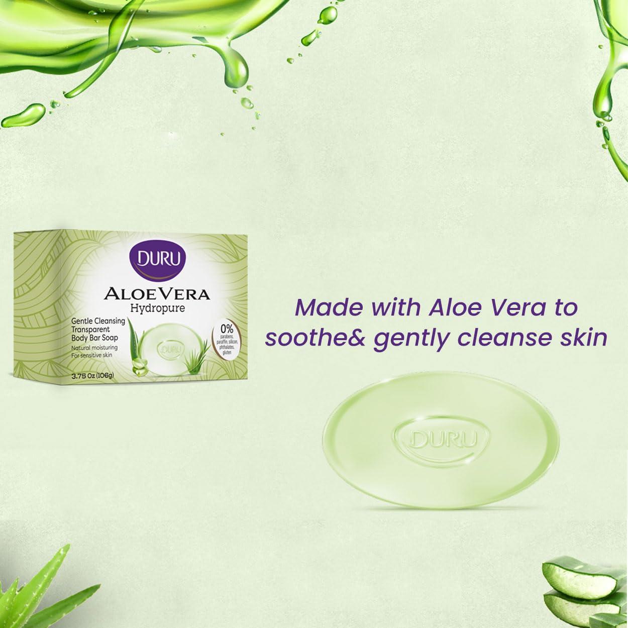 Jabón de Glicerina Duru Aloe Vera Vegano 3 Unidades 348g