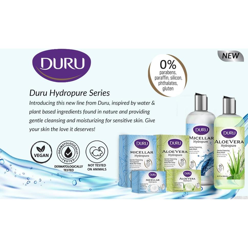 Jabón de Glicerina Duru Aloe Vera Vegano 3 Unidades 348g