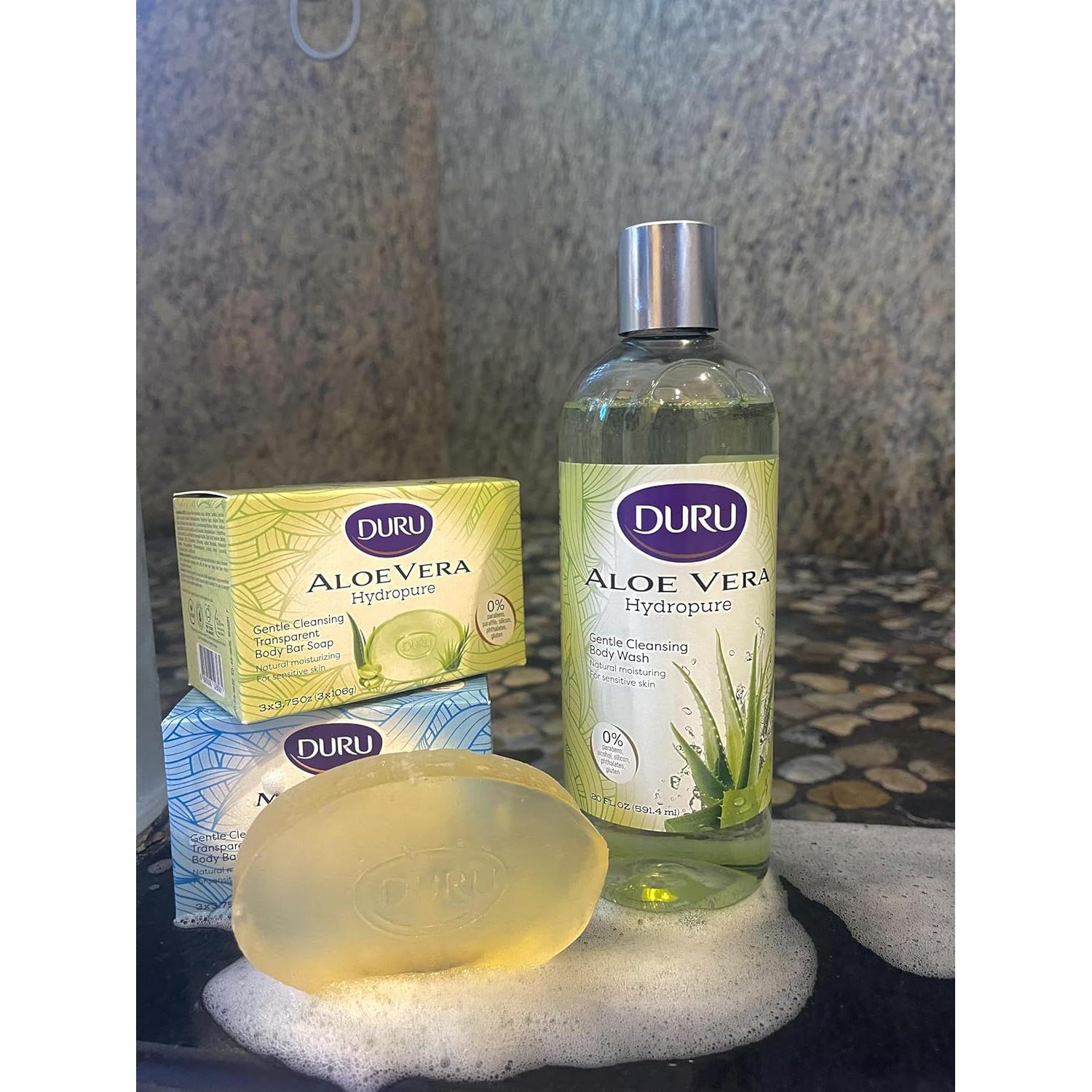 Jabón de Glicerina Duru Aloe Vera Vegano 3 Unidades 348g