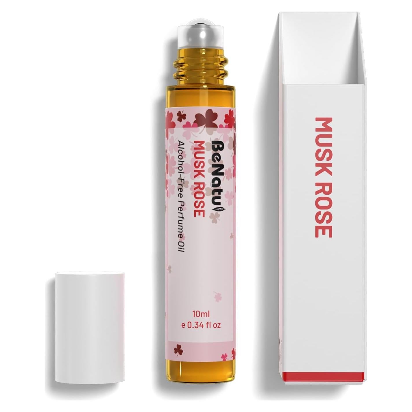 Aceite de Perfume Rosa Musk Benatu 10 ml Sin Alcohol