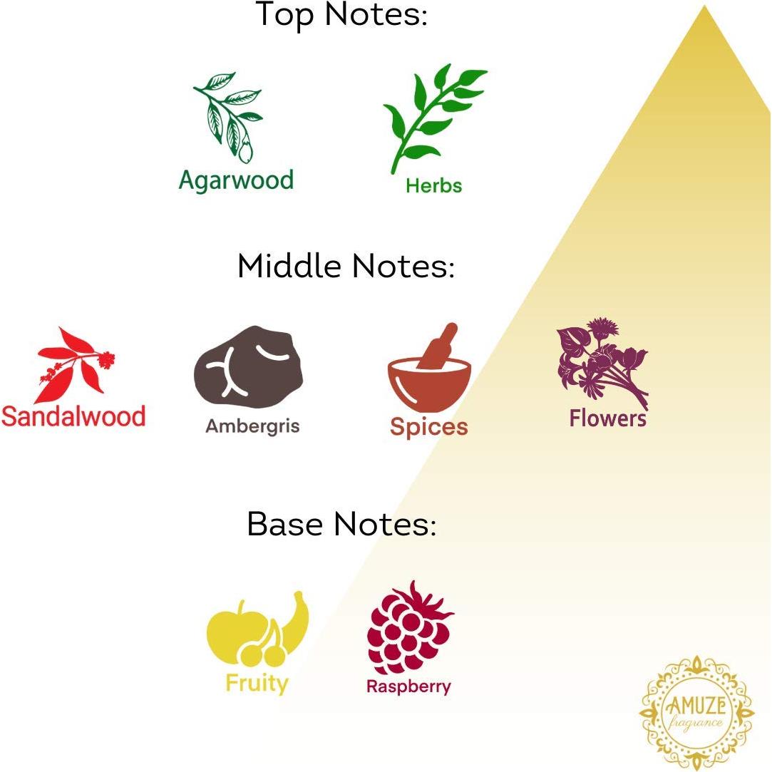 Aceite de Perfume Amuze 12 ml Ámbar Vegano Libre de Alcohol