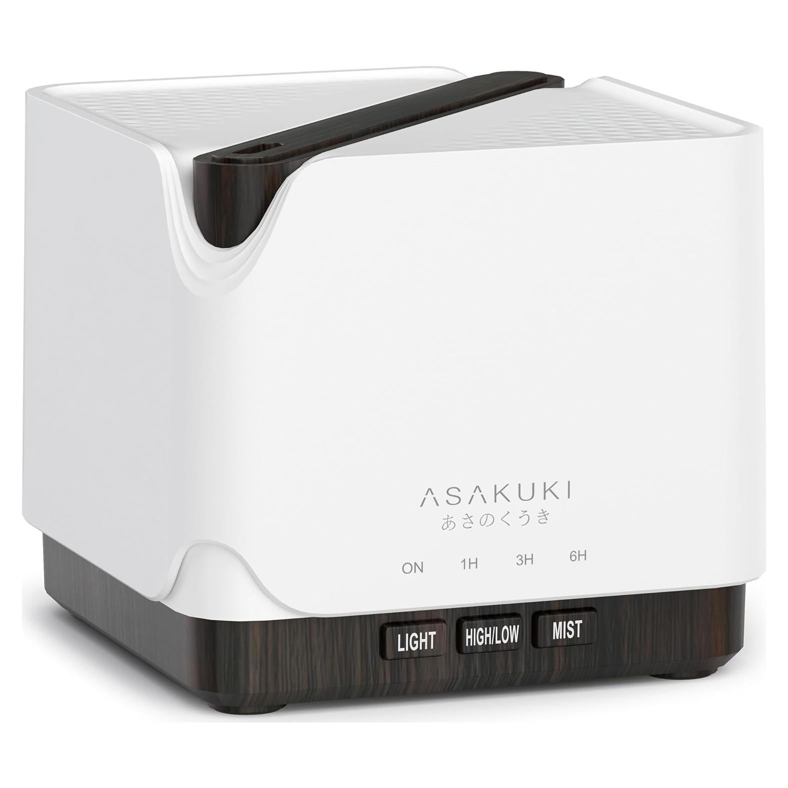 Difusor de Aceite Esencial ASAKUKI AD004 700ml Madera Marrón