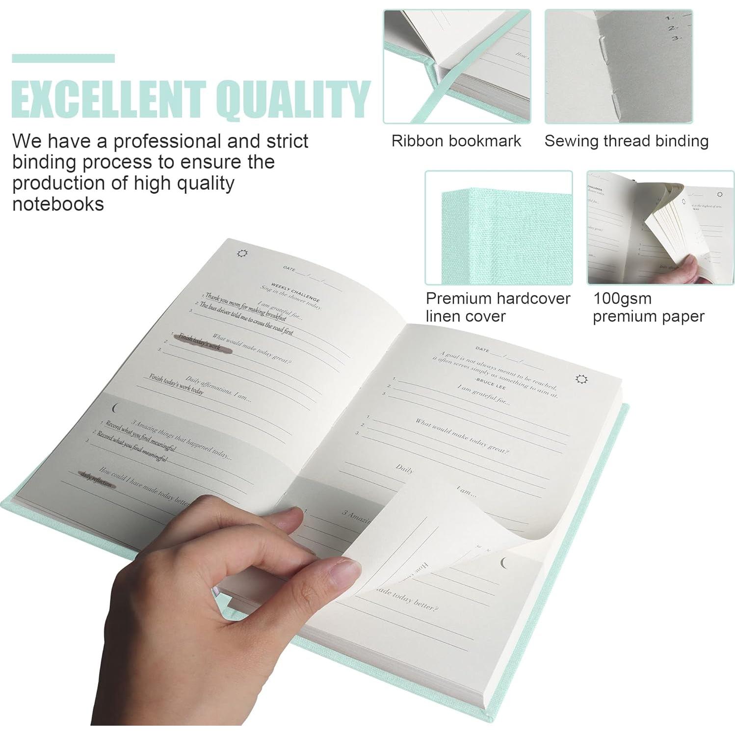 Diario de Gratitud EMOMAS A5 Azul Claro - Planificador de Vida