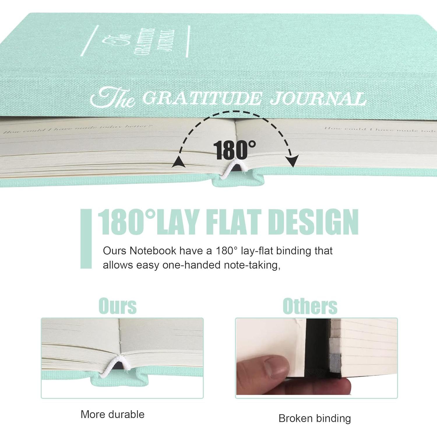 Diario de Gratitud EMOMAS A5 Azul Claro - Planificador de Vida