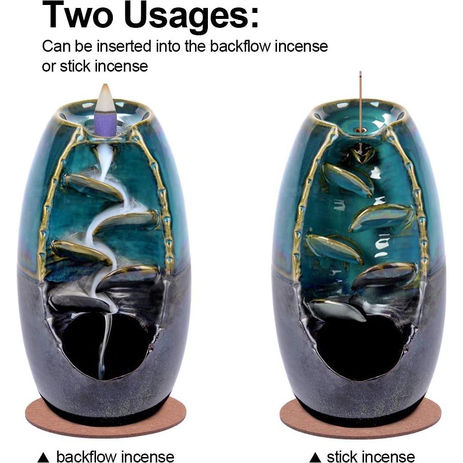 Soporte de Incienso de Cerámica SPACEKEEPER con 120 Conos