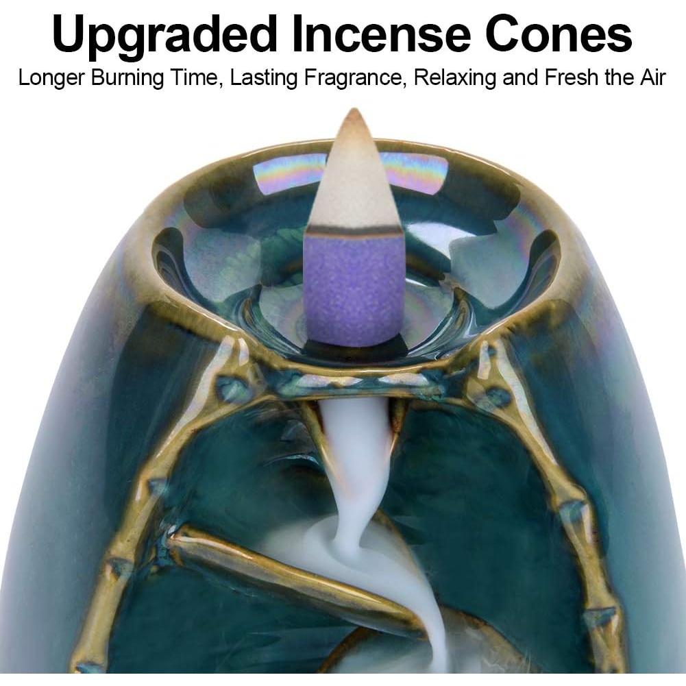 Soporte de Incienso de Cerámica SPACEKEEPER con 120 Conos