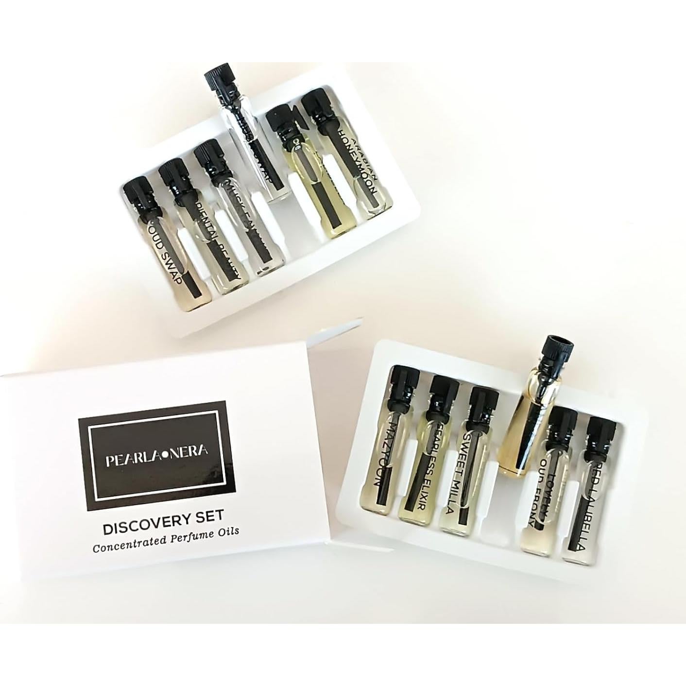 Kit de Muestras de Aceite de Perfume PEARLANERA - 12 Fragancias 1mL