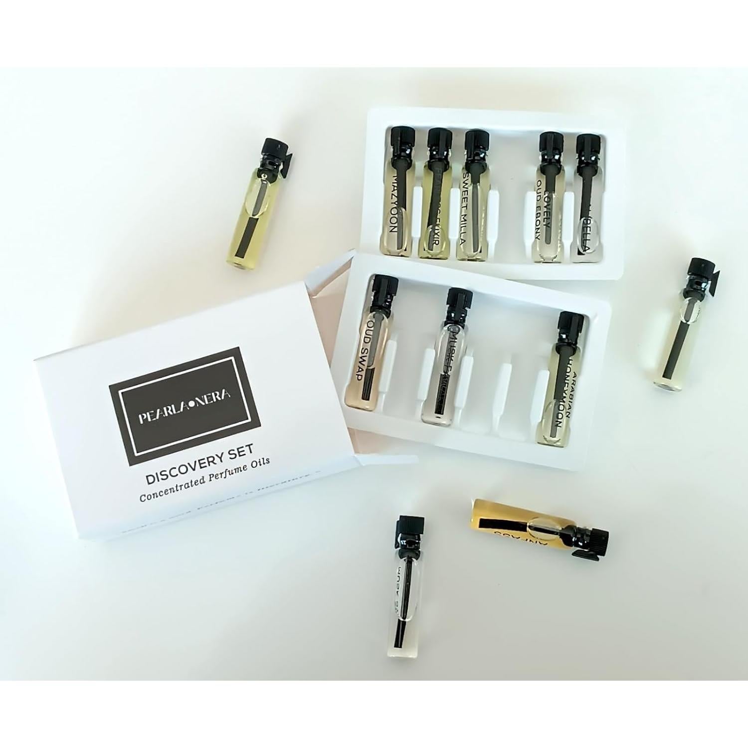 Kit de Muestras de Aceite de Perfume PEARLANERA - 12 Fragancias 1mL
