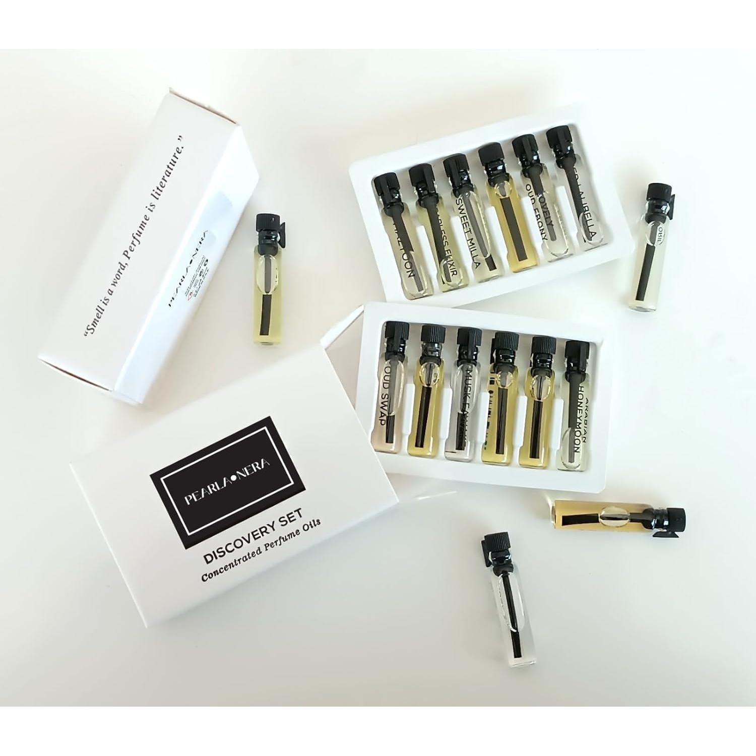 Kit de Muestras de Aceite de Perfume PEARLANERA - 12 Fragancias 1mL