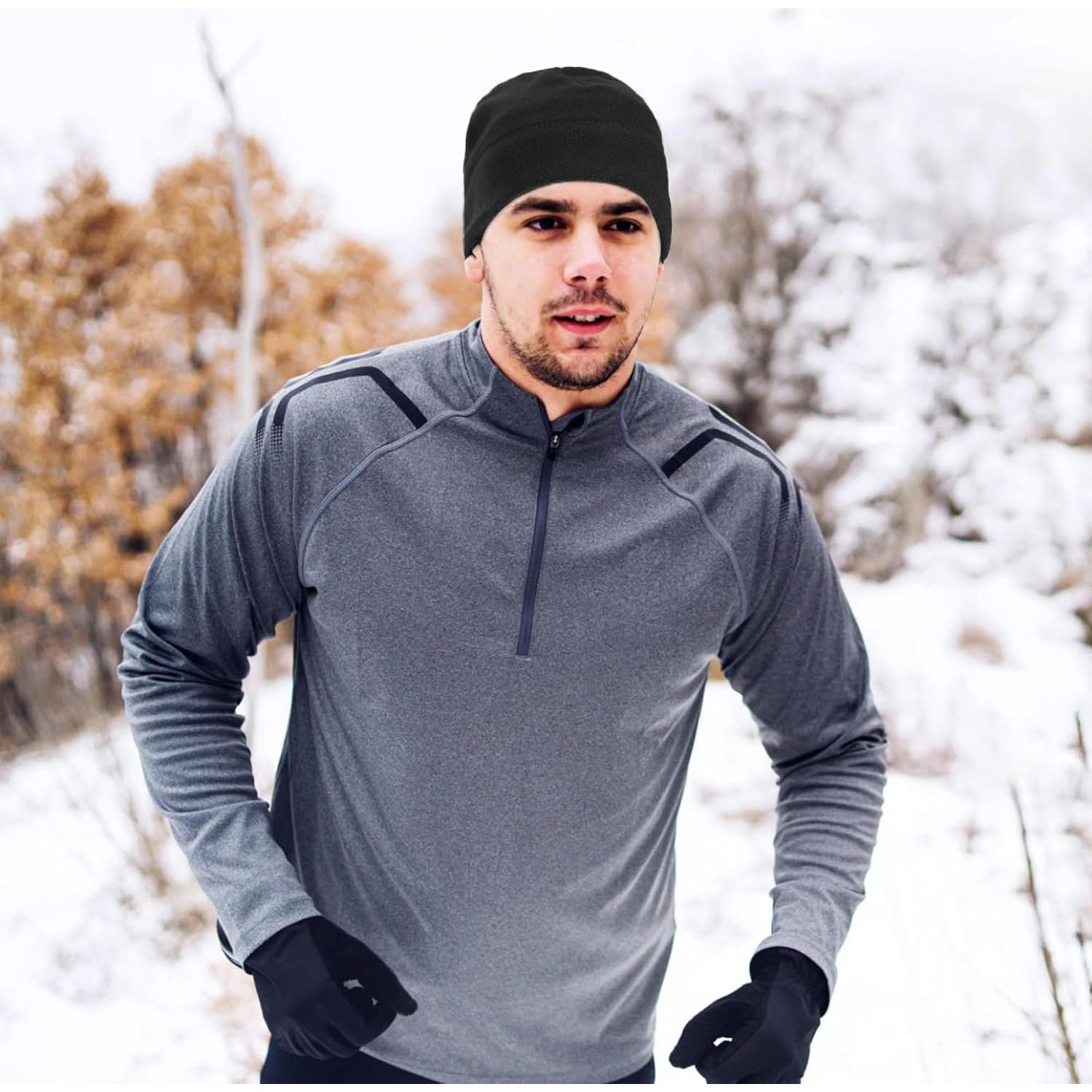 Gorros de Forro Polar 12 Piezas para Hombres y Mujeres