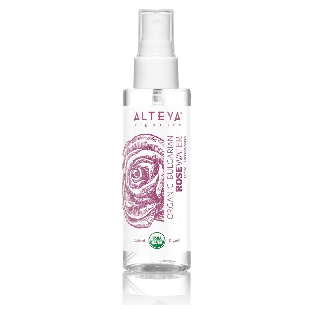 Agua de Rosa Orgánica Alteya 100 ml Spray Certificada USDA