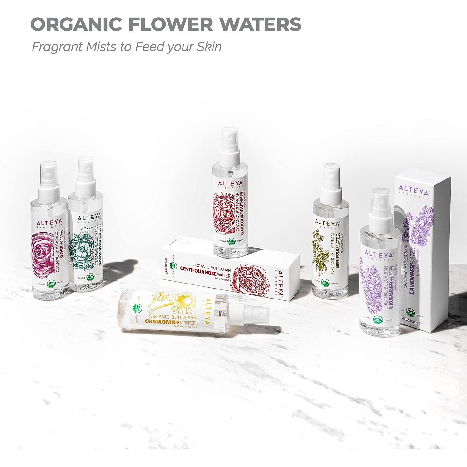 Agua de Rosa Orgánica Alteya 100 ml Spray Certificada USDA